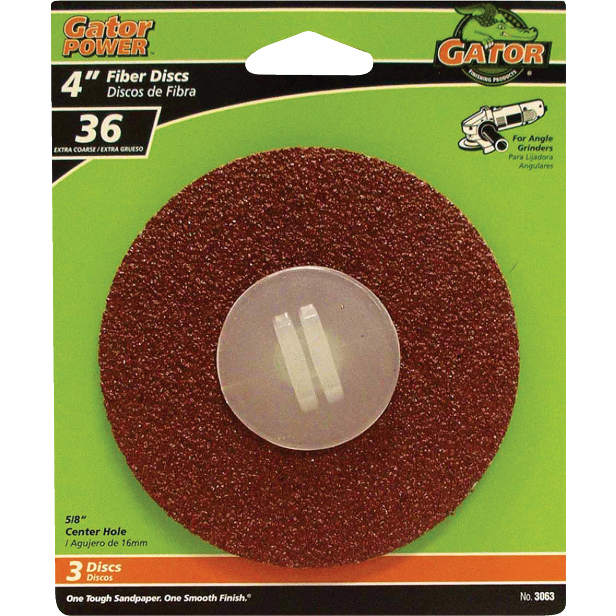 Gator Blade 4 In. 36 Grit Fiber Disc (3-Pack) Image 1