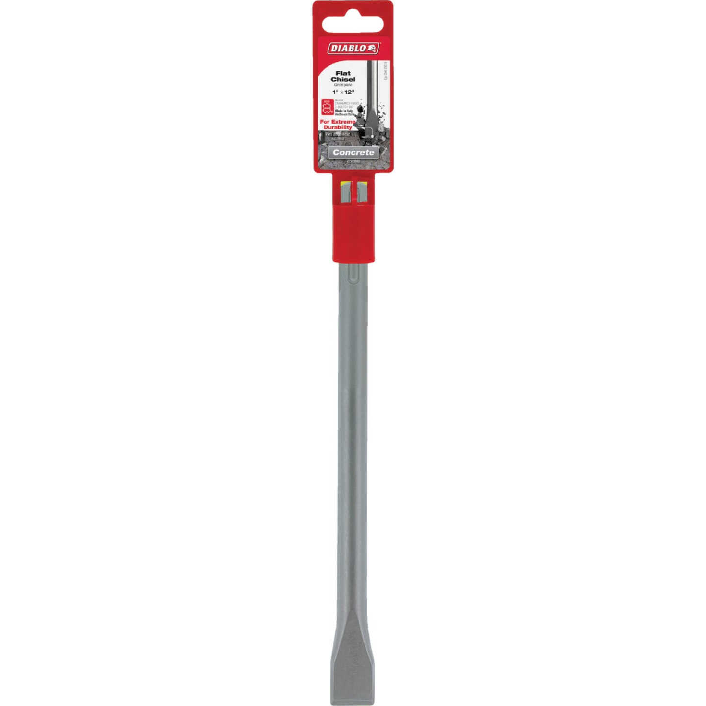 Diablo SDS-Max 1 In. x 12 In. Flat Chisel Bit Image 1