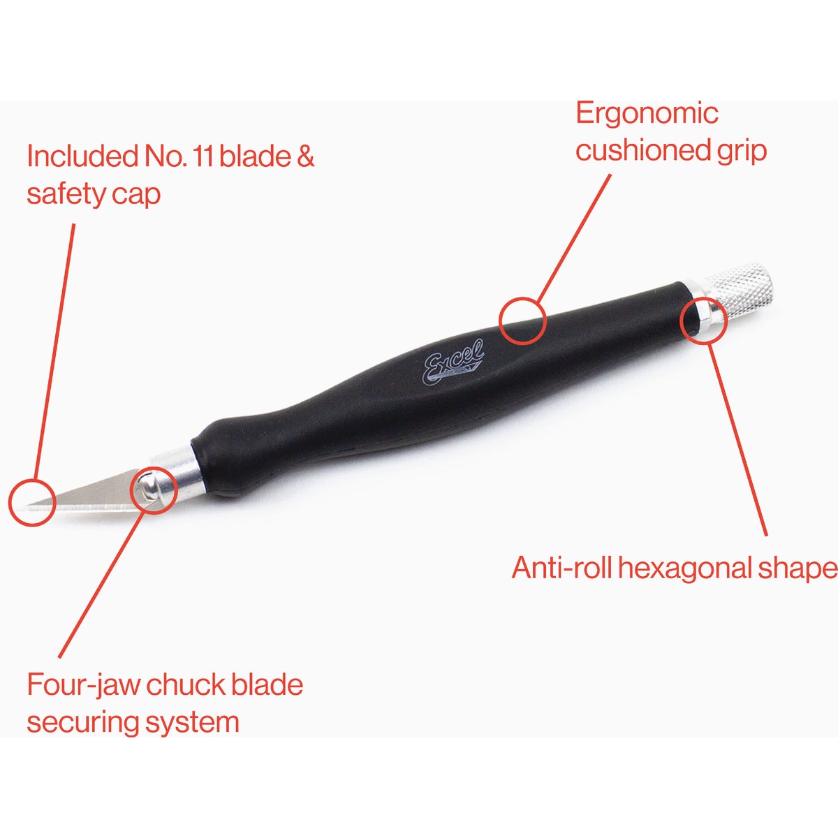 Excel Blades K26 Fit Grip Hobby Knife Image 3