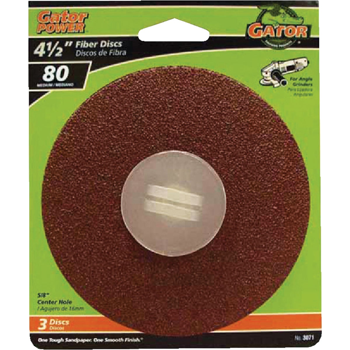 Gator Blade 4-1/2 In. 80 Grit Fiber Disc (3-Pack) Image 1