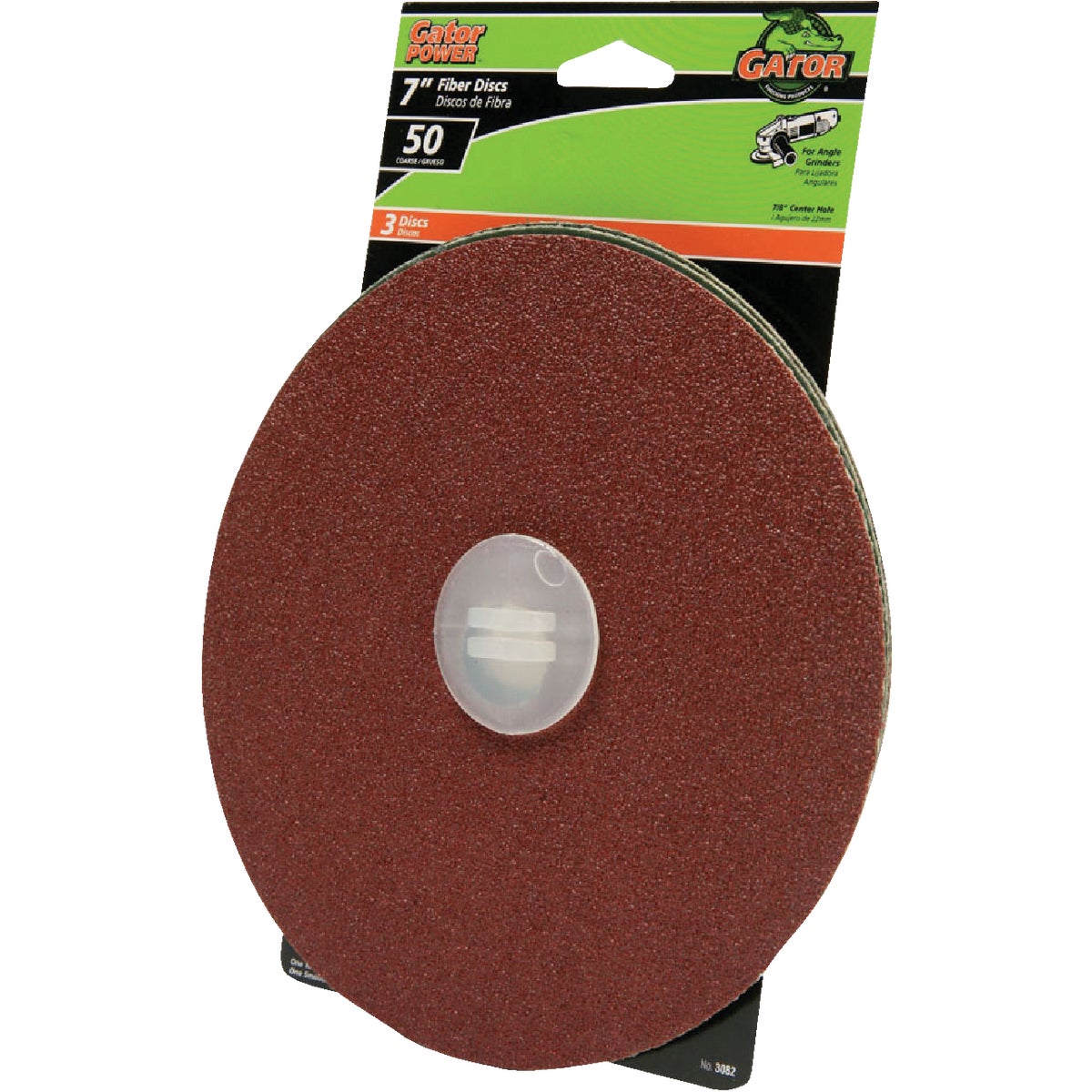 Gator Blade 7 In. 50 Grit Fiber Disc (3-Pack) Image 1