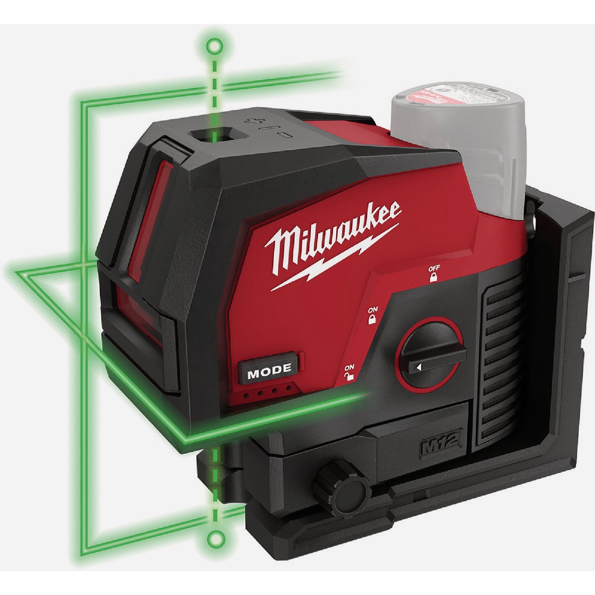 Milwaukee M12 Green Cross Line & Plumb Points Laser (Tool Only) Image 2