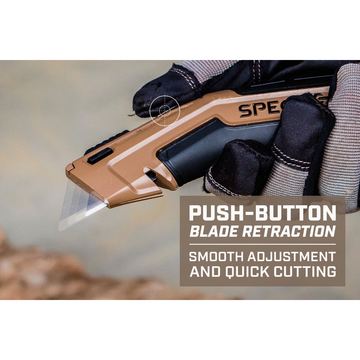 Spec Ops Retractable-Blade Utility Knife with (5) Blades Image 4