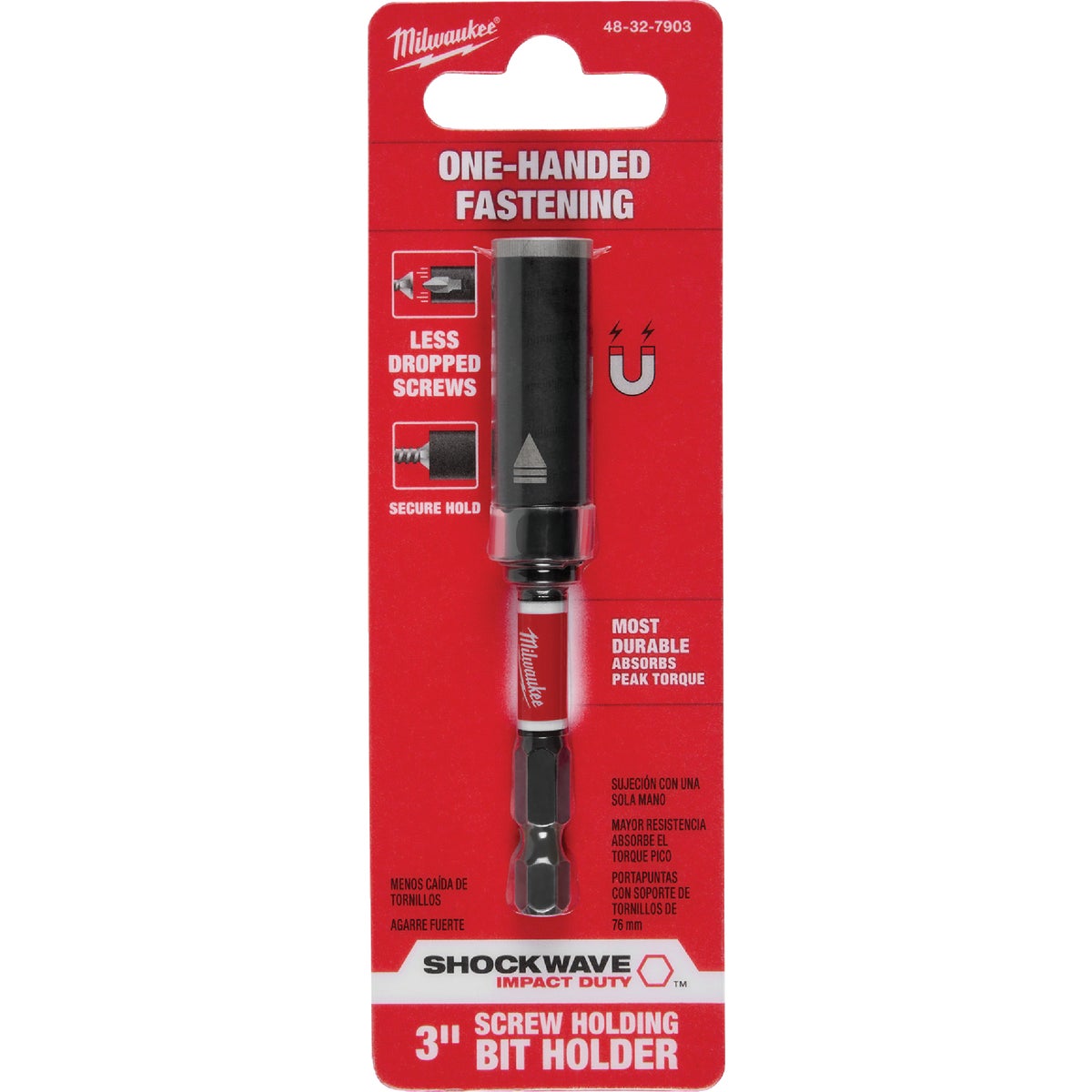 Milwaukee SHOCKWAVE 3 In. Magnetic Bit Holder Image 5