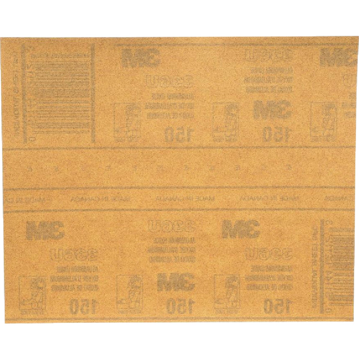3M General Purpose 9 In. x 11 In. Aluminum Oxide Very Fine Sandpaper, 150 Grit (25-Pack) Image 7