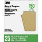 3M General Purpose 9 In. x 11 In. Aluminum Oxide Very Fine Sandpaper, 150 Grit (25-Pack) Image 1