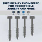 Kreg #6 x 1-1/4 In. Square Fine Thread Pan Head Zinc Pocket-Hole Screw (100 Ct.) Image 2