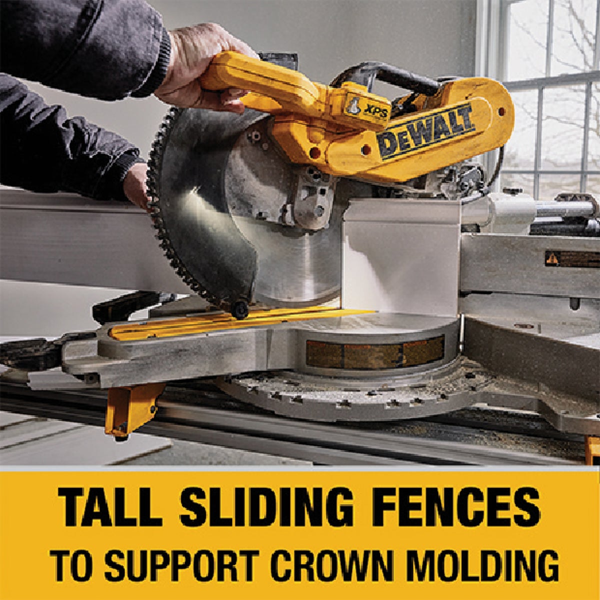 DEWALT 12 In. 15-Amp Dual-Bevel Sliding Compound Miter Saw Image 9