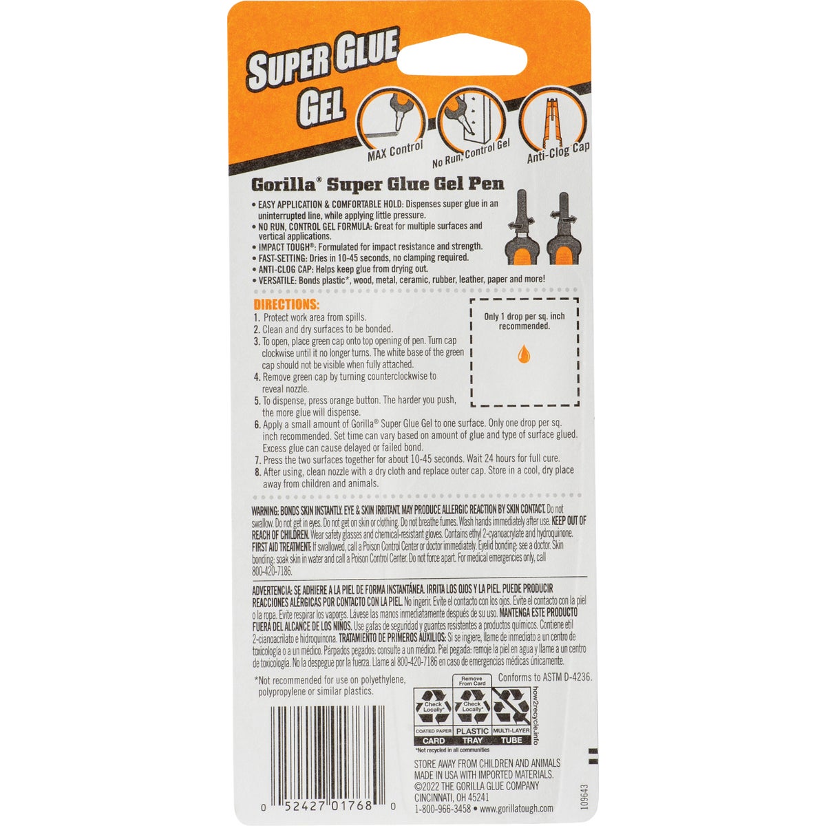 Gorilla 0.19 Oz. Super Glue Pen Image 4