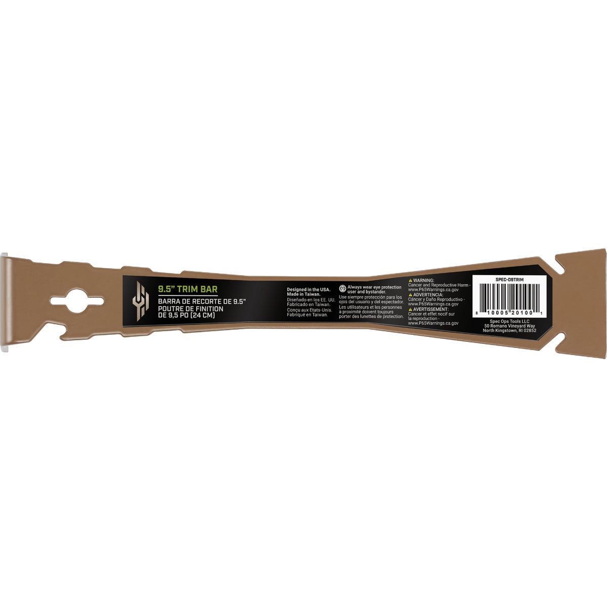 Spec Ops 9.5 In. High-Carbon Steel Trim Bar Nail Puller Image 6