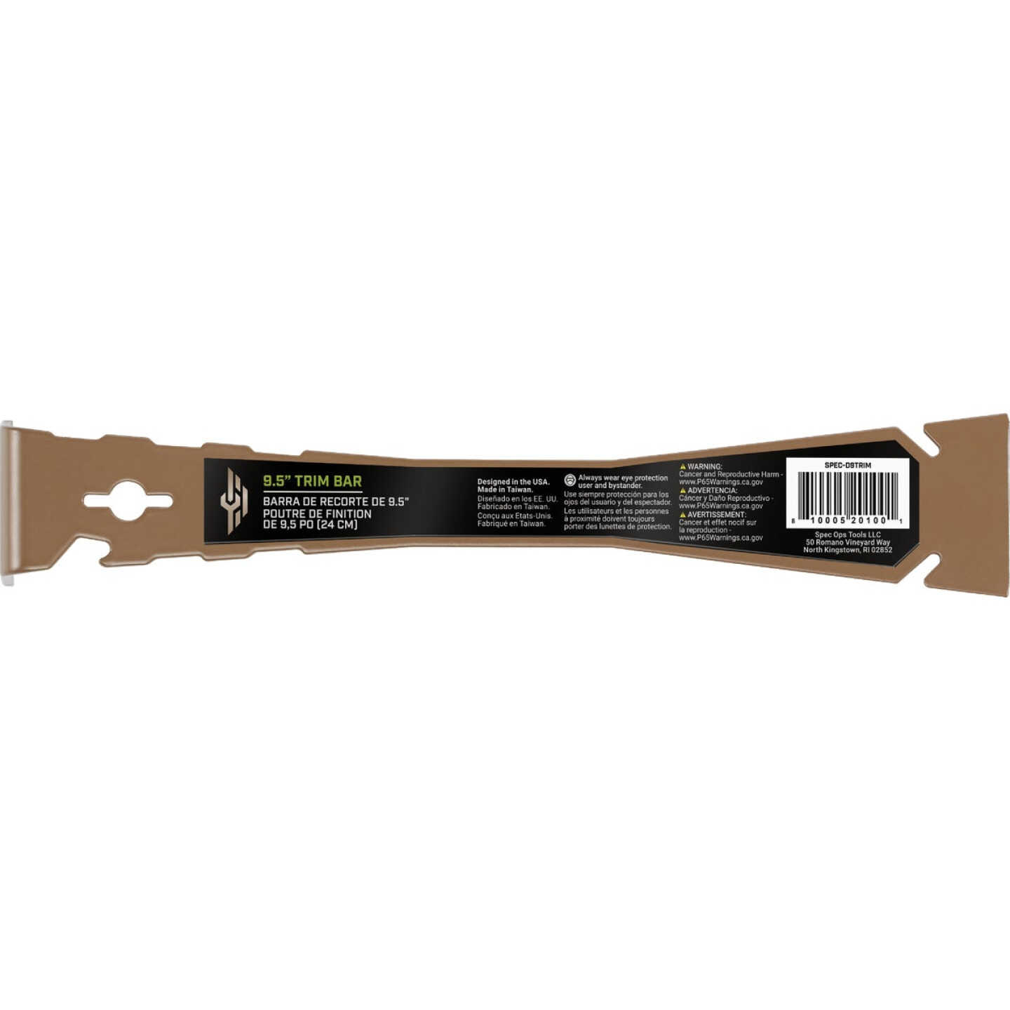 Spec Ops 9.5 In. High-Carbon Steel Trim Bar Nail Puller Image 6