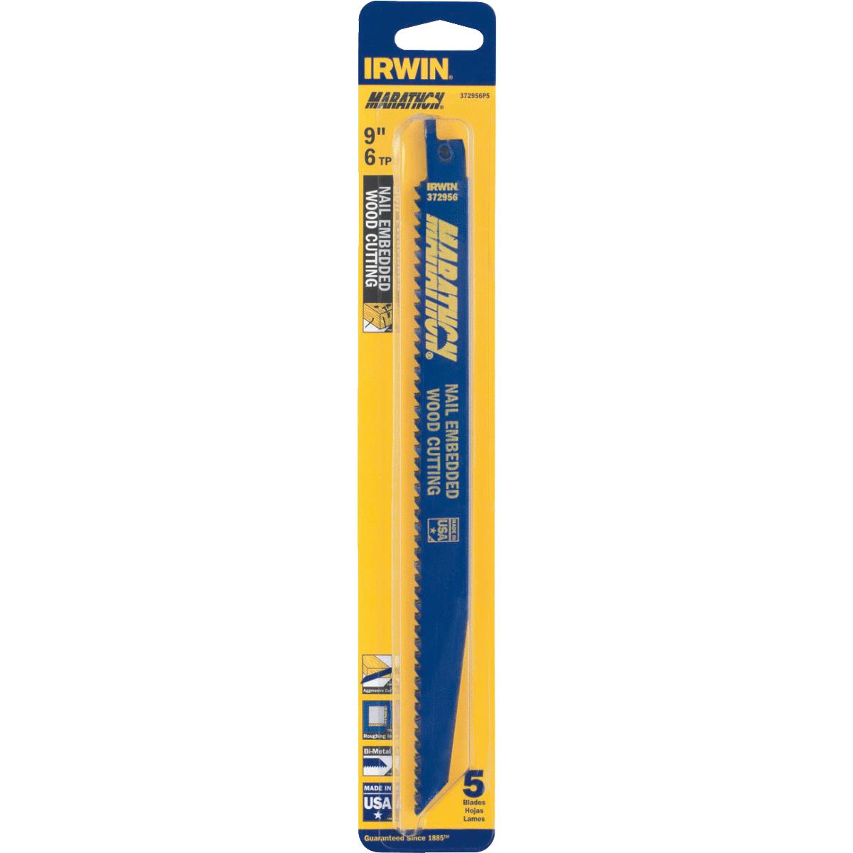 5PK 9" 6TPI RECIP BLADE