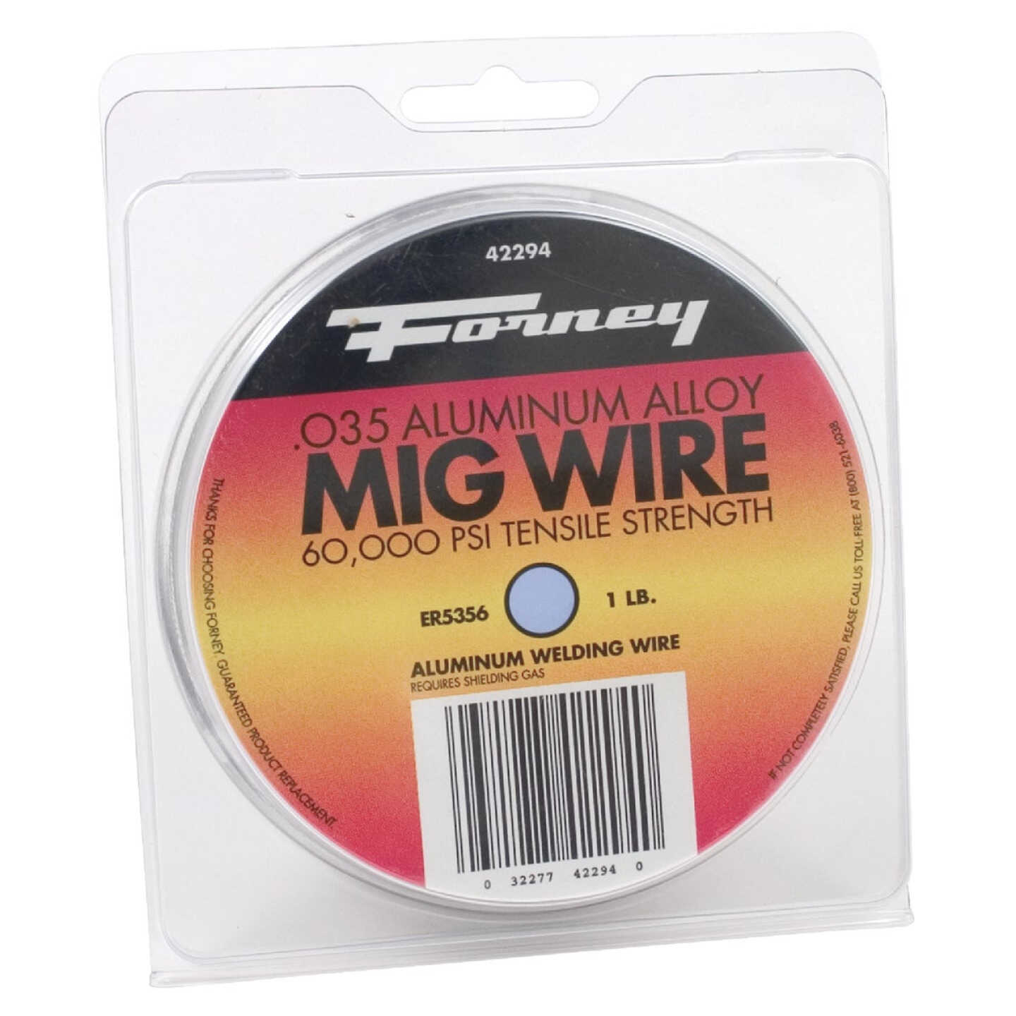 Forney ER5356 Aluminum Mig Wire, 0.035 In., 1 Lb. Image 1