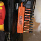 Railer 10-Hole Bitrail Orange & Black Bit Holder with Carabiner (2-Pack) Image 3