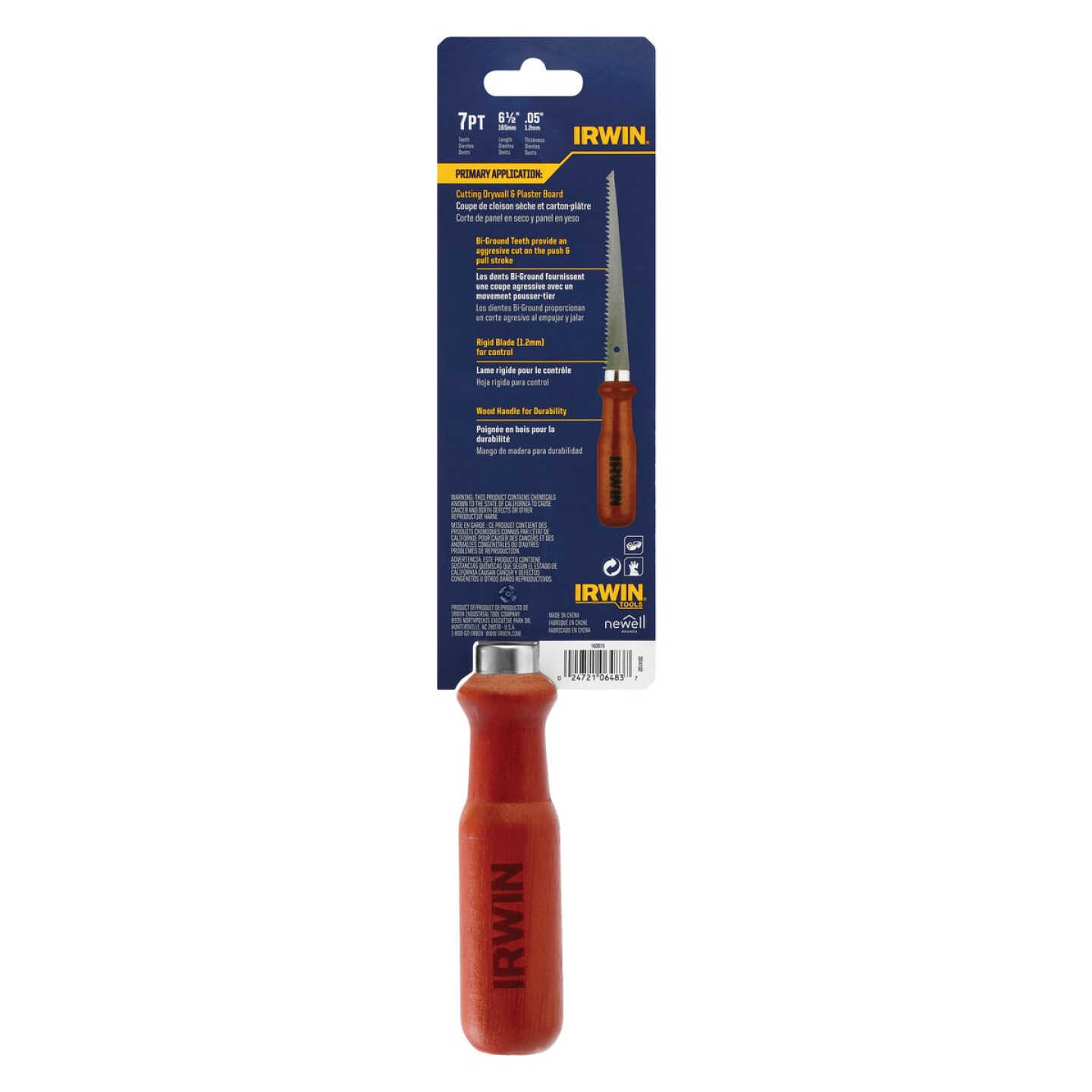 Irwin 6-1/2 In. 7 TPI Standard Drywall Jab Saw Image 3