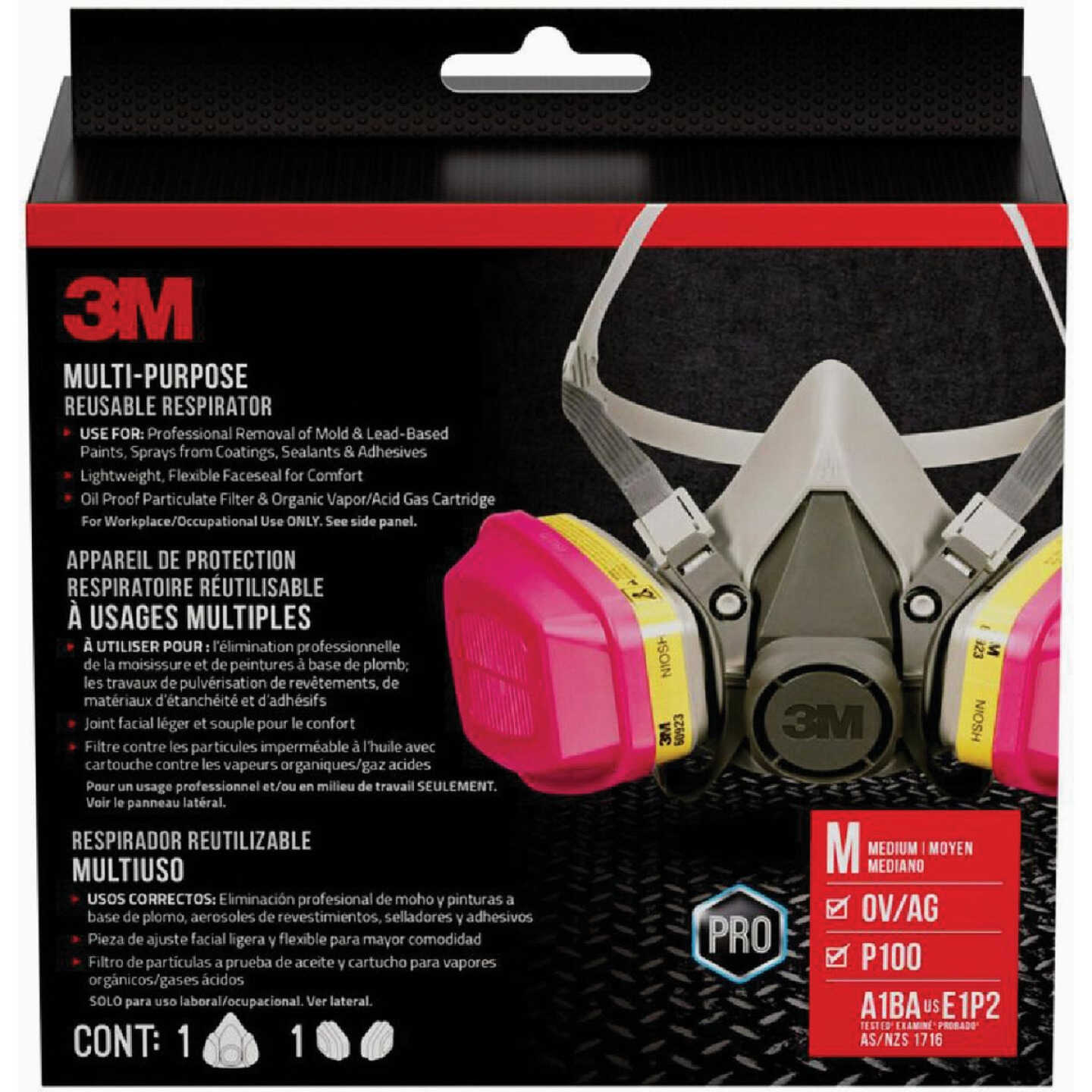 3M OV/AG/P100 Professional Multi-Purpose Respirator Image 1
