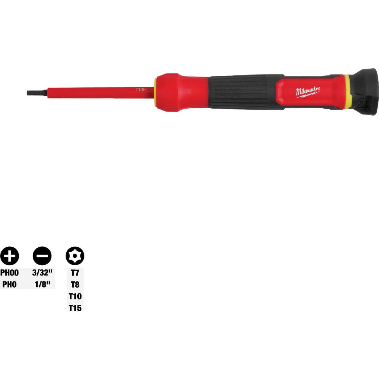 Milwaukee 8-In-1 1000V Insulated Precision Multi-Bit Screwdriver Image 1