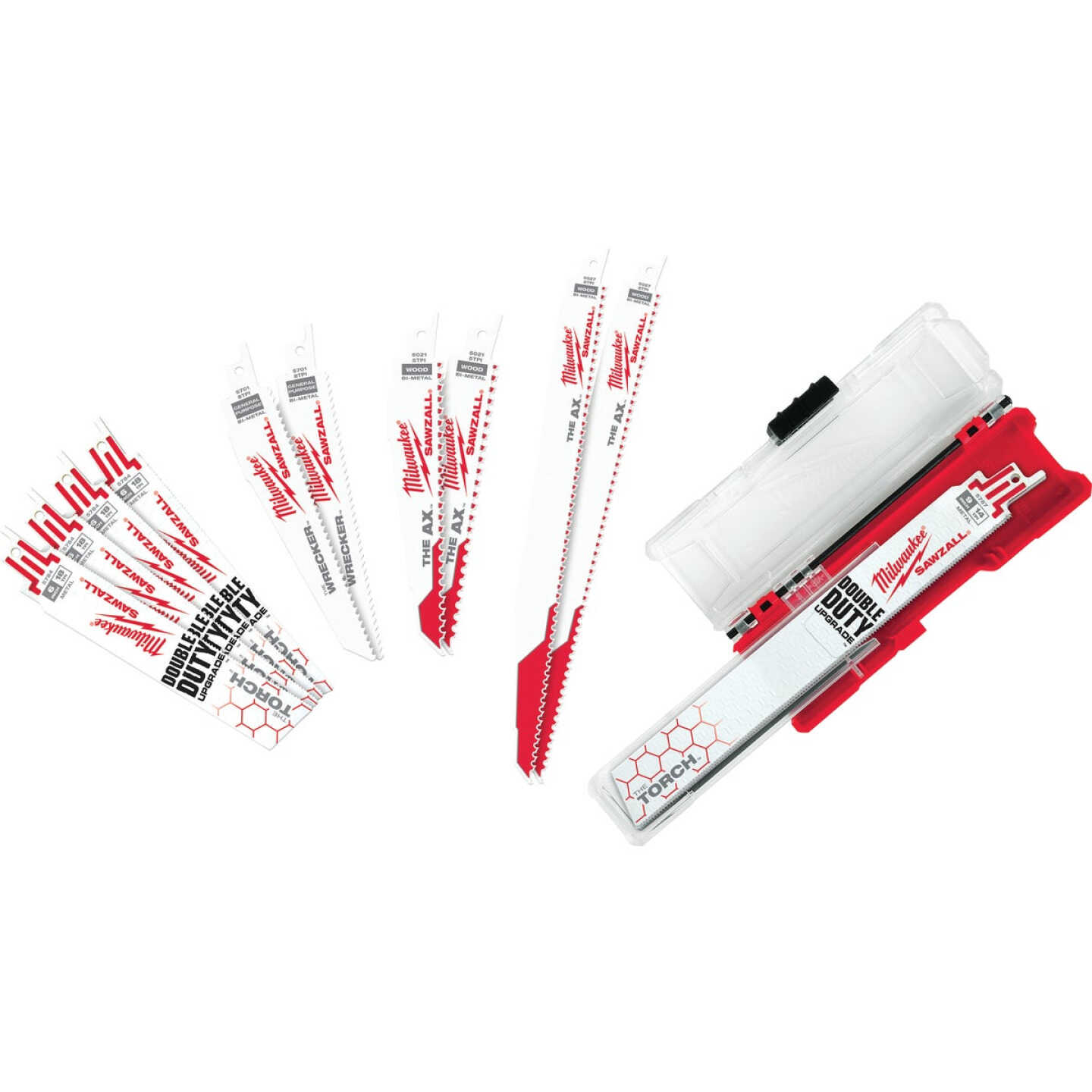 Milwaukee SAWZALL 12-Piece Demolition Reciprocating Saw Blade Set Image 1