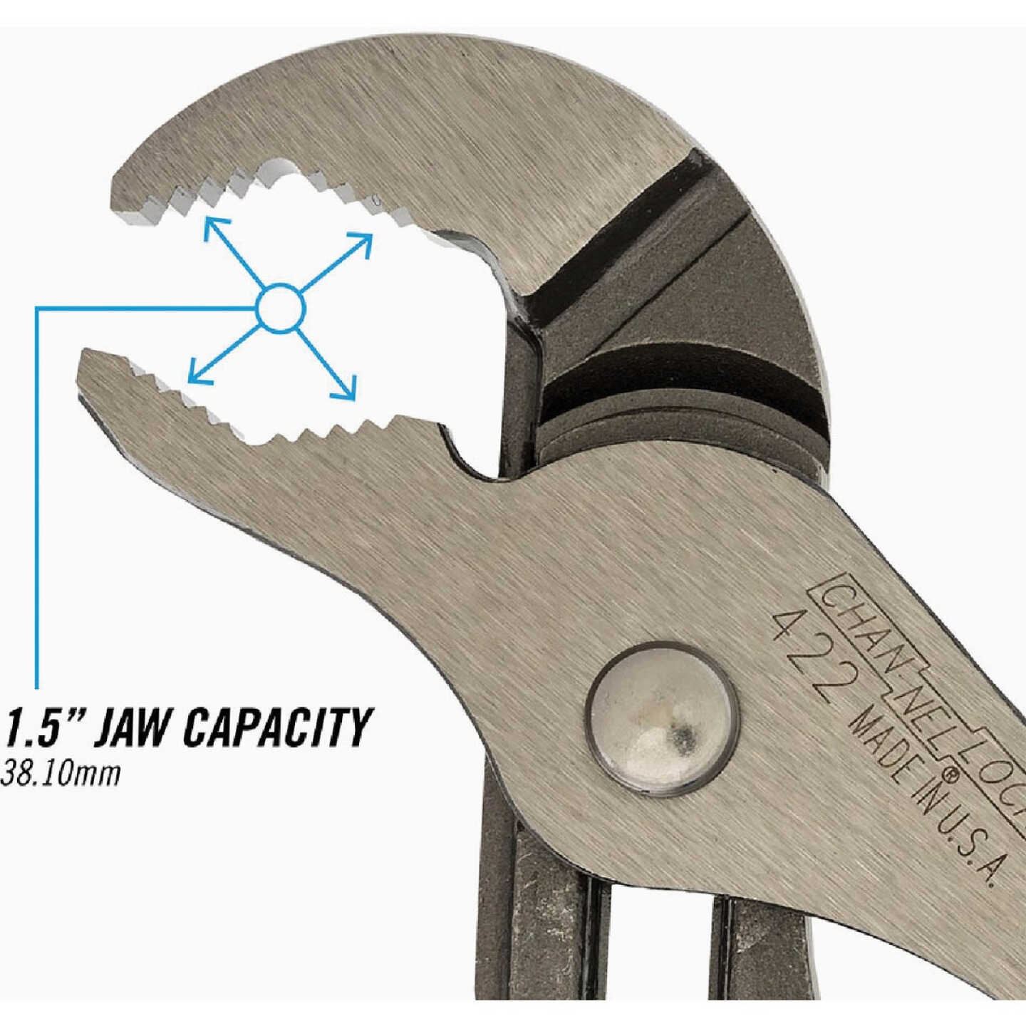 Channellock 9-1/2 In. V-Jaw Groove Joint Pliers Image 3