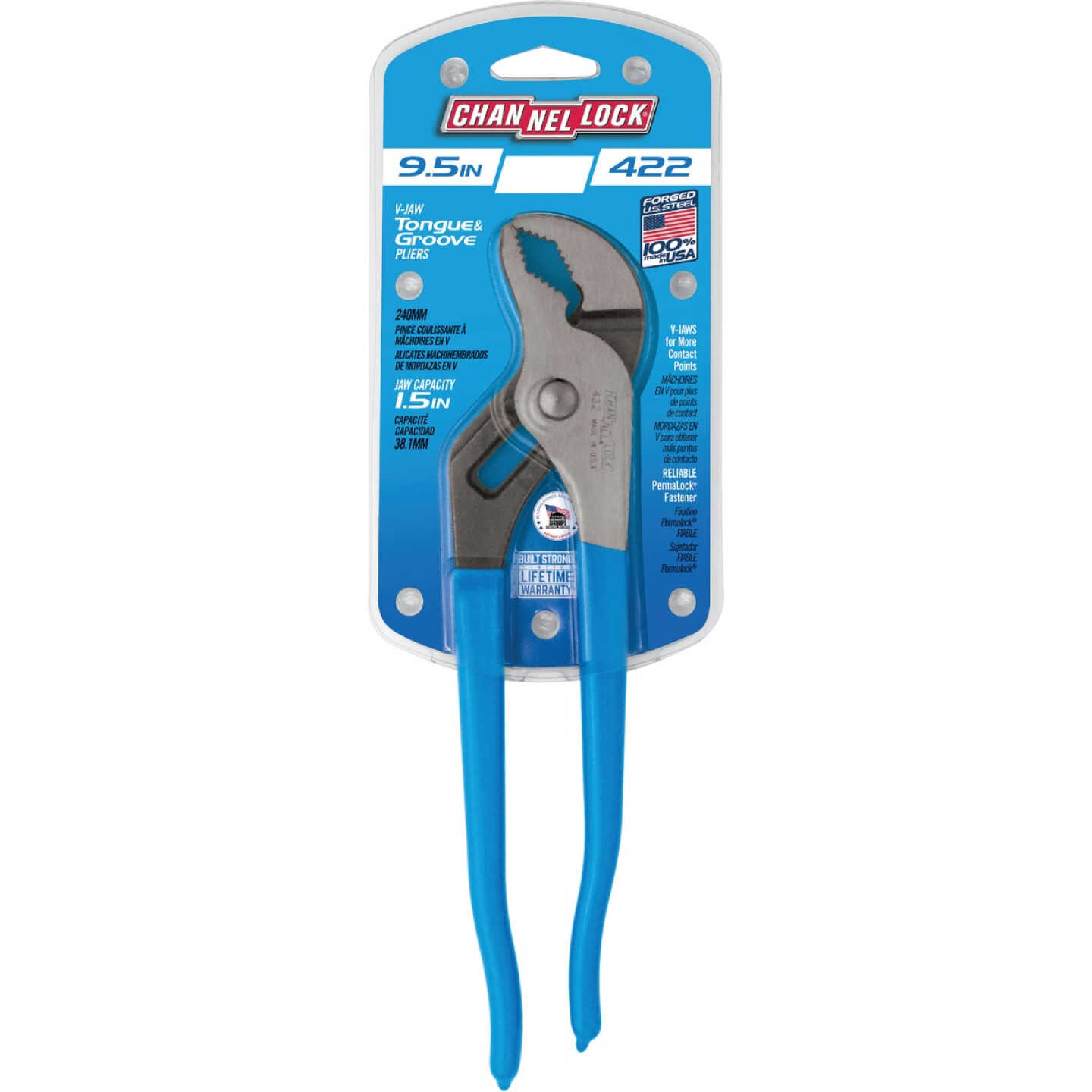 Channellock 9-1/2 In. V-Jaw Groove Joint Pliers Image 7