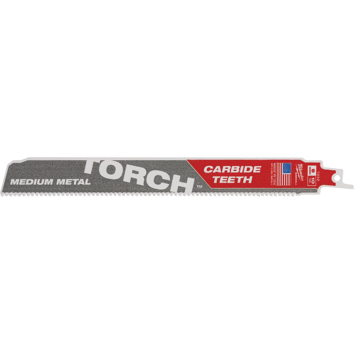 Milwaukee SAWZALL TORCH 9 In. 10 TPI Carbide Medium Metal Reciprocating Saw Blade Image 6
