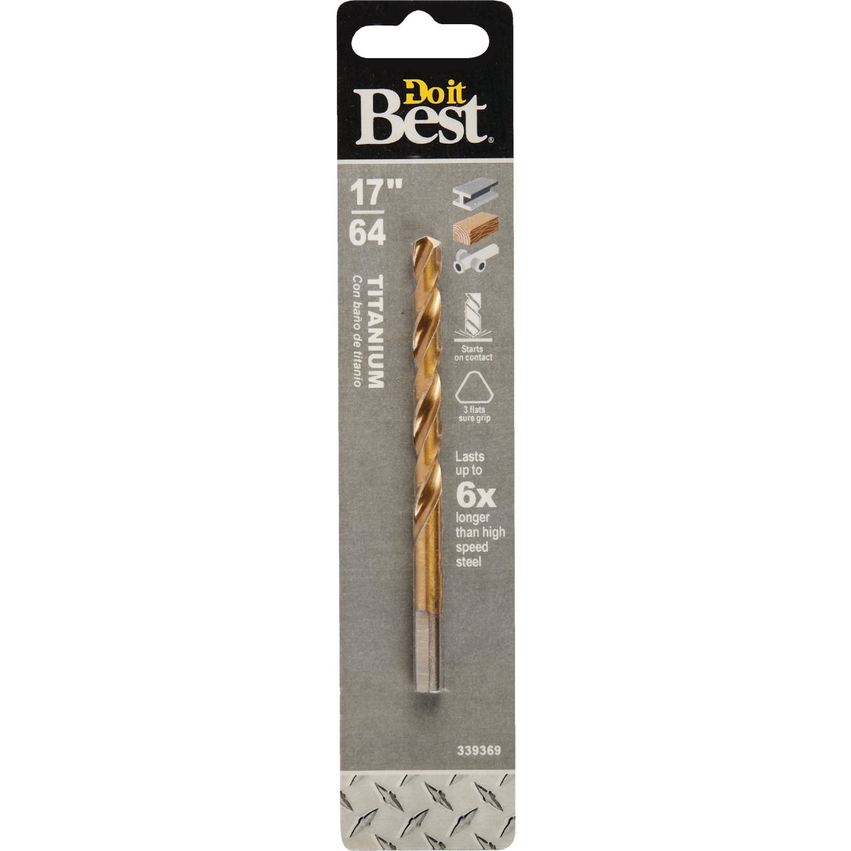 Do it Best 17/64 In. Titanium Drill Bit Image 1