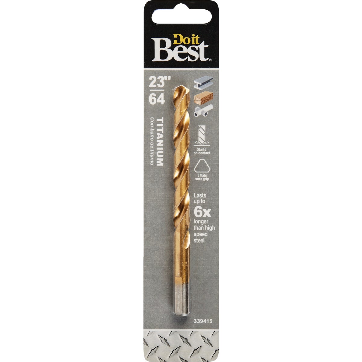 Do it Best 23/64 In. Titanium Drill Bit Image 1