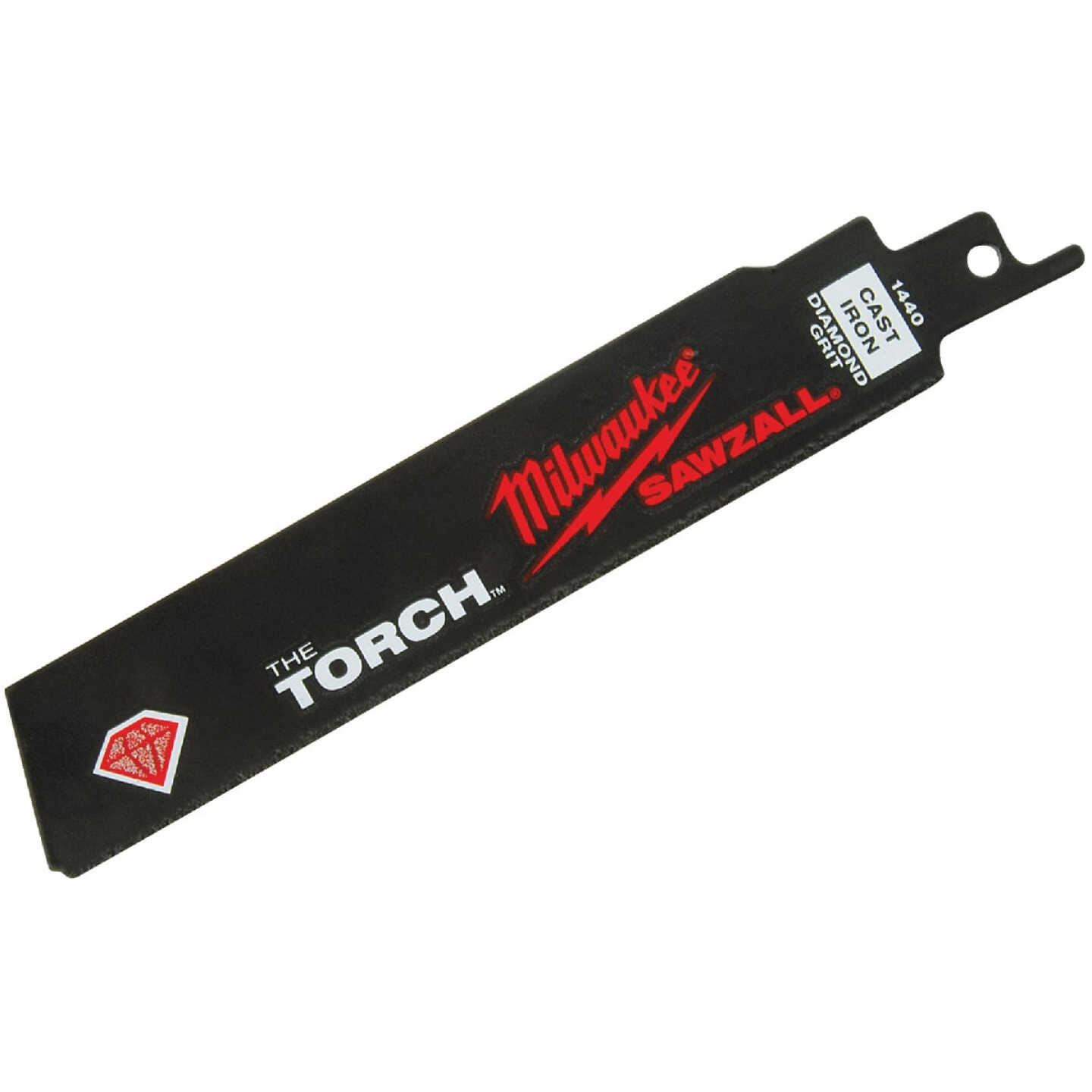 Milwaukee SAWZALL The TORCH 6 In. Diamond Grit Reciprocating Saw Blade Image 1