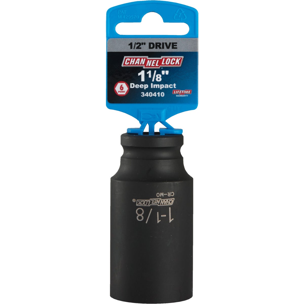 Channellock 1/2 In. Drive 1-1/8 In. 6-Point Deep Standard Impact Socket Image 2