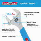 Channellock Code Blue 8 In. Wide Jaw Adjustable Wrench Image 2