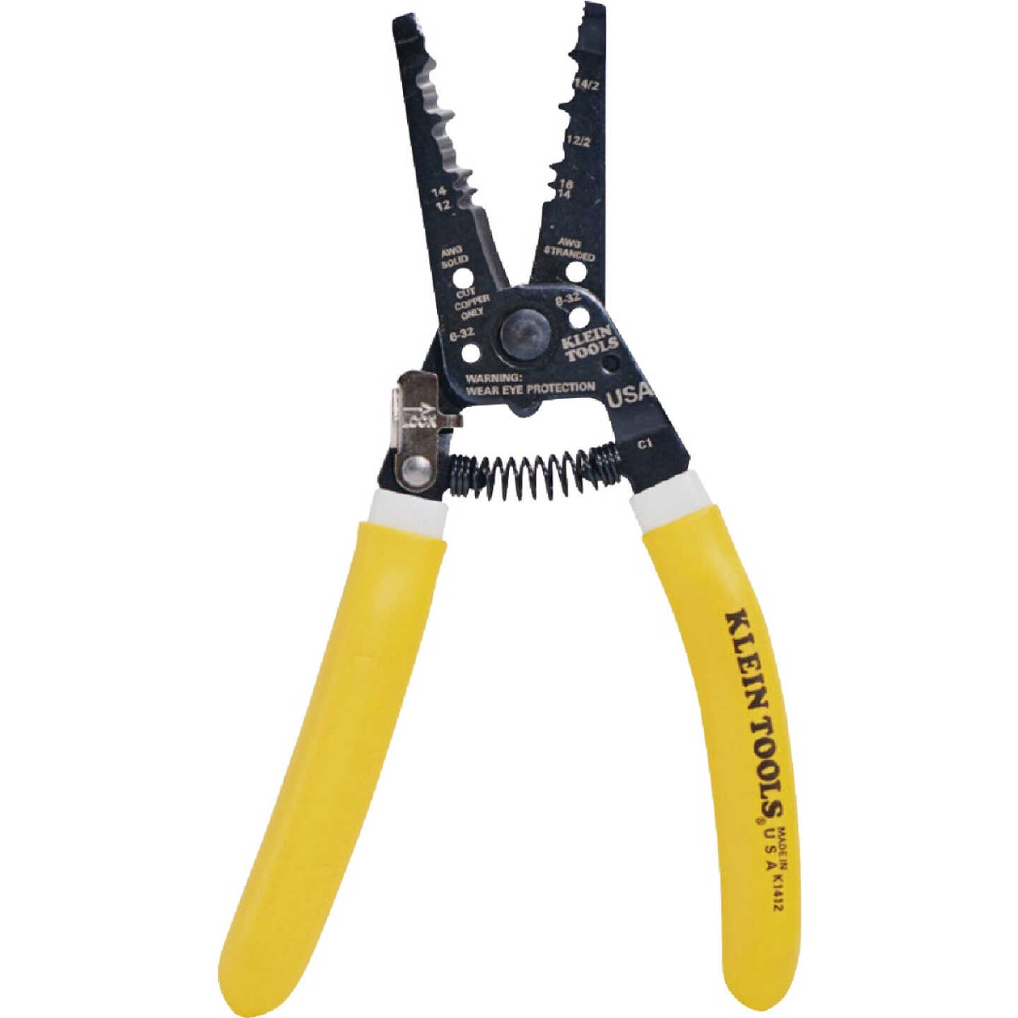 Klein 7-3/4 In. 12/2 and 14/2 AWG Solid Kurved NM Wire Stripper Image 1