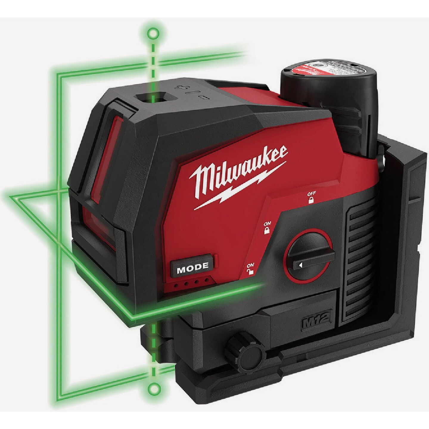 Milwaukee M12 Green Cross Line & Plumb Points Laser Kit Image 2