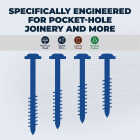 Kreg Blue-Kote #7 x 1-1/4 In. Square Coarse Thread Maxi-Loc Head Pocket-Hole Screw (100 Ct.) Image 4