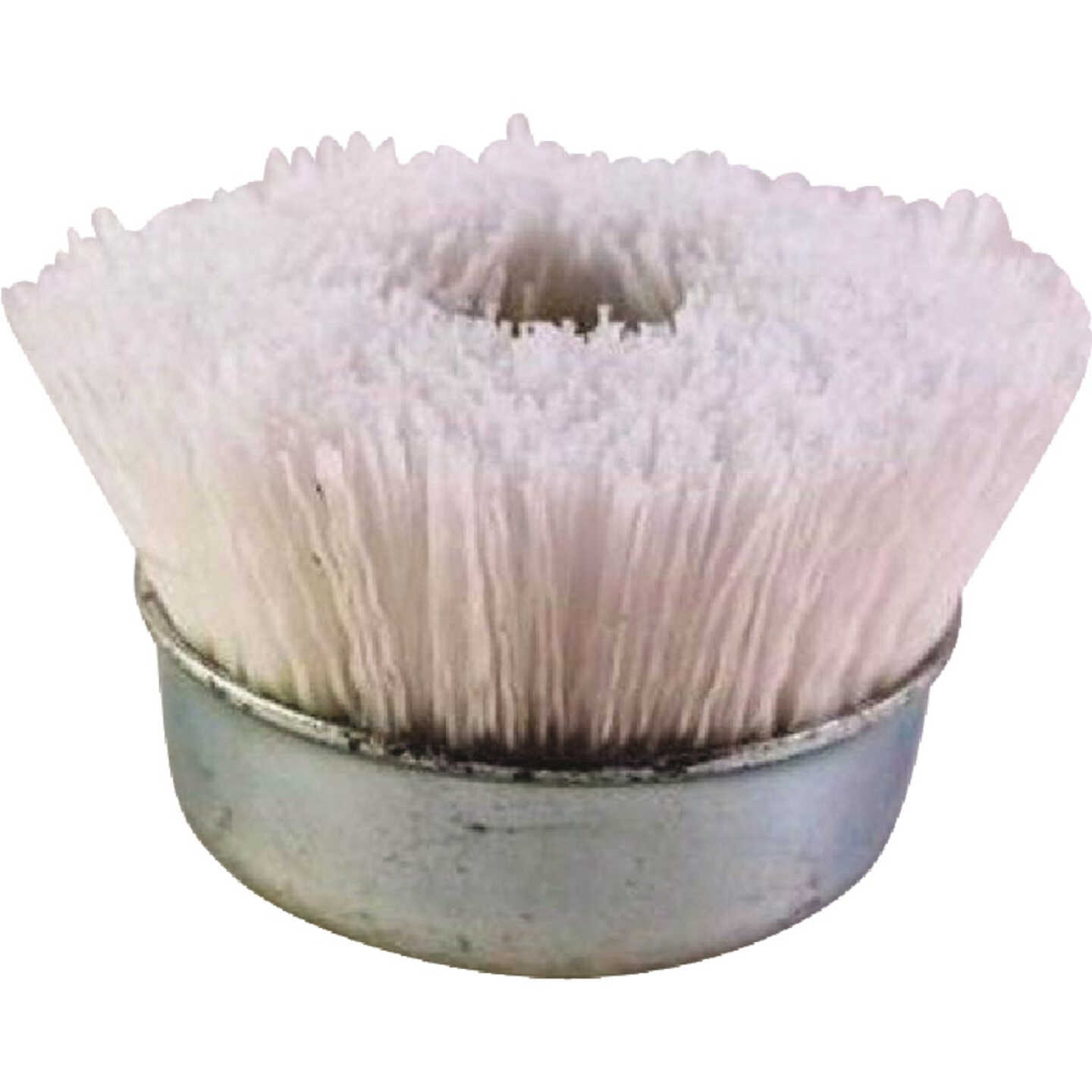 Dico Nyalox 3 In. No Grit White Angle Grinder Cup Brush Image 1