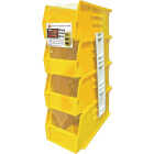Quantum Storage Medium Yellow Stackable Parts Bin (4-Pack) Image 1