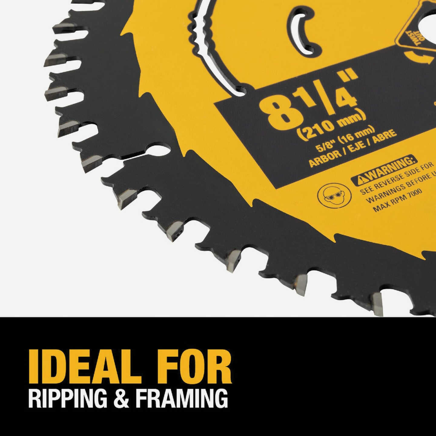 DEWALT 8-1/4 In. 24-Tooth Circular Saw Blade Image 3