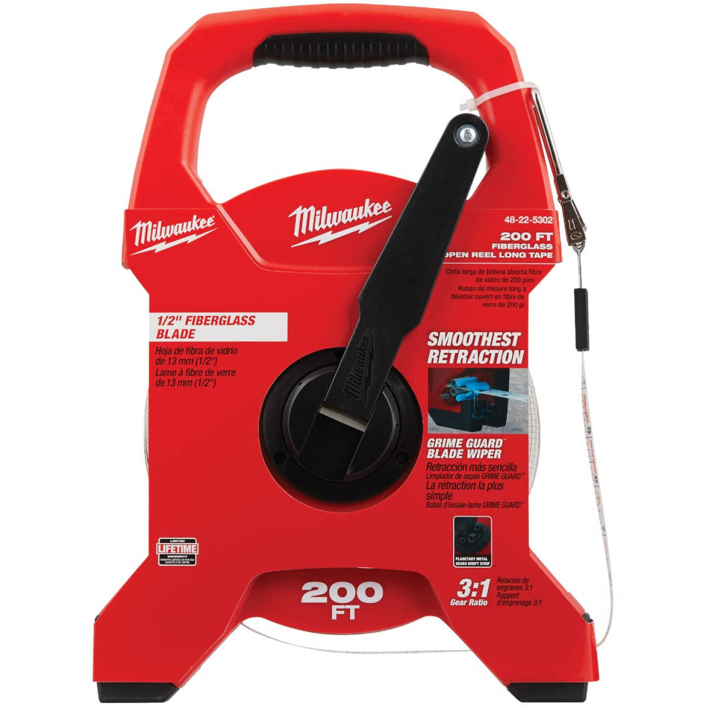 Milwaukee 200 Ft. Fiberglass Open Reel Tape Image 2