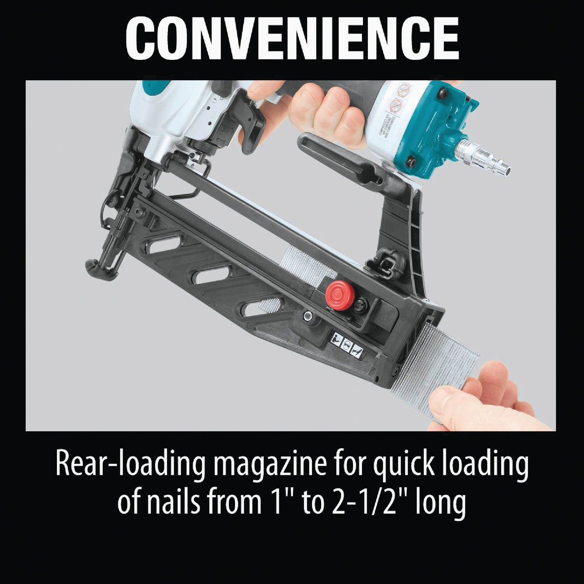 Makita 16-Gauge 2-1/2 In. Straight Finish Nailer Image 9
