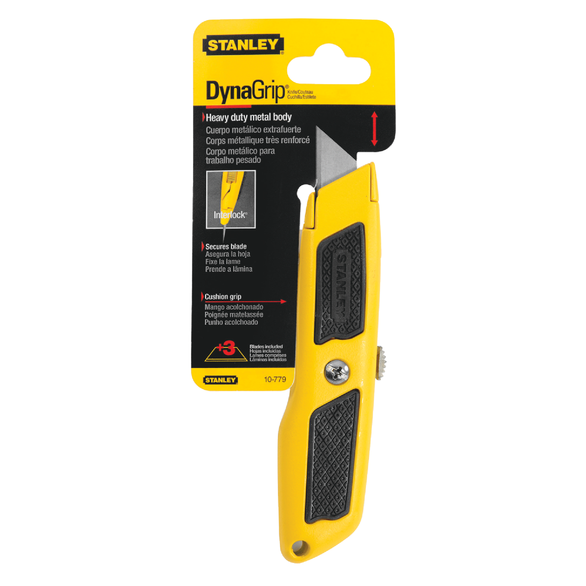 Stanley Dynagrip Retractable Straight Utility Knife Image 2