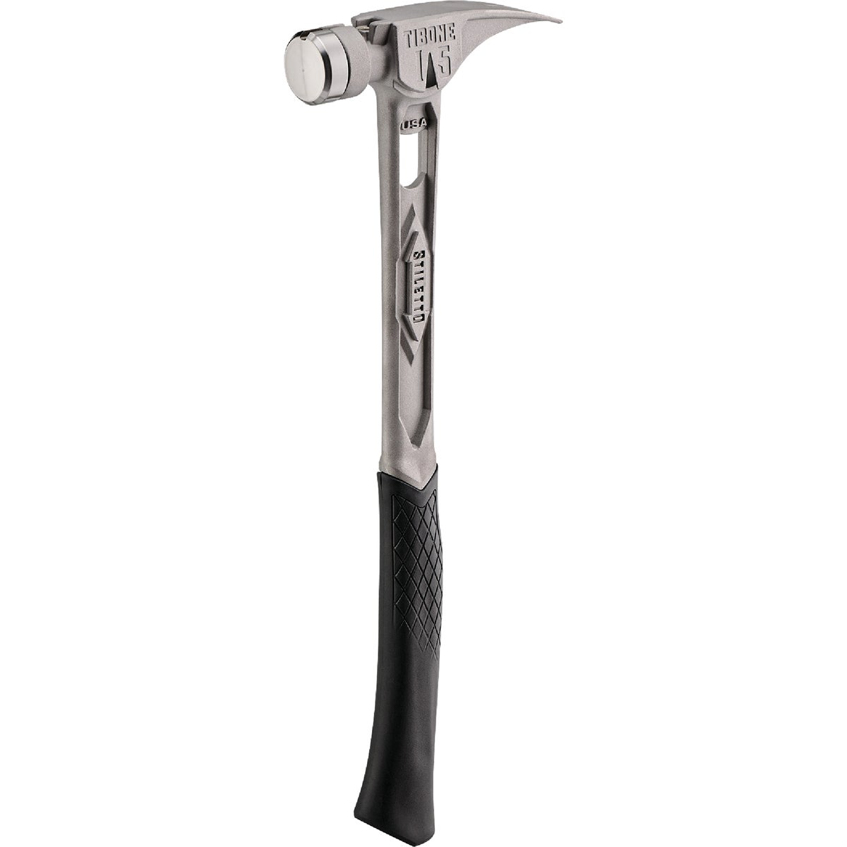 Stiletto TiBone 15 Oz. Smooth-Face Framing Hammer with Curved Titanium Handle