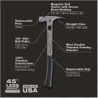 Stiletto TiBone 15 Oz. Milled-Face Framing Hammer with Curved Titanium Handle Image 3