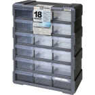 Quantum Storage 18-Drawer Clear Plastic Parts Drawer Cabinet Image 1