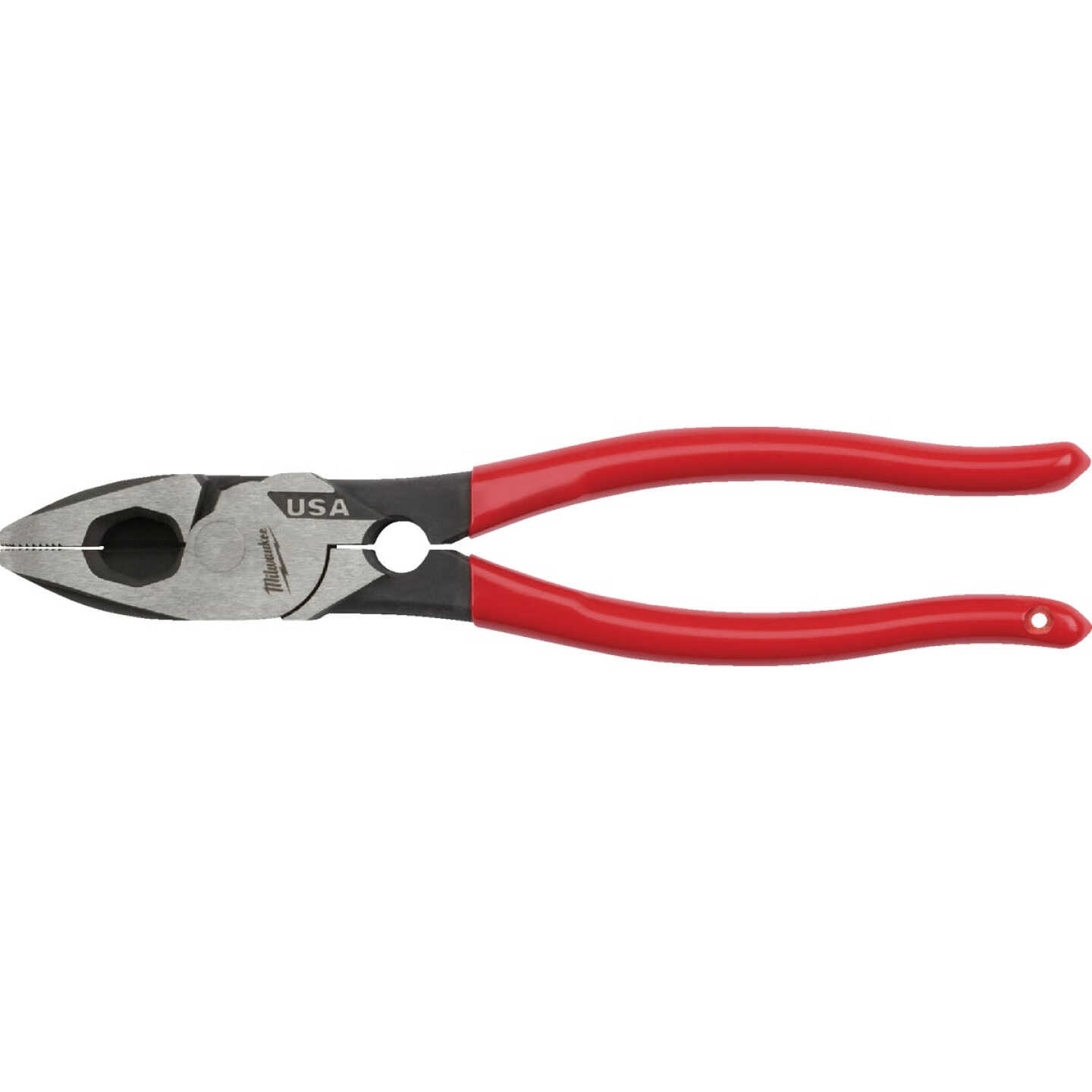 Milwaukee 9 In. Dipped Grip Linesman Pliers with Thread Cleaner Image 1