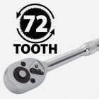 Channellock Standard/Metric 1/2 In. Drive 6-Point Shallow Ratchet & Socket Set (20-Piece) Image 3