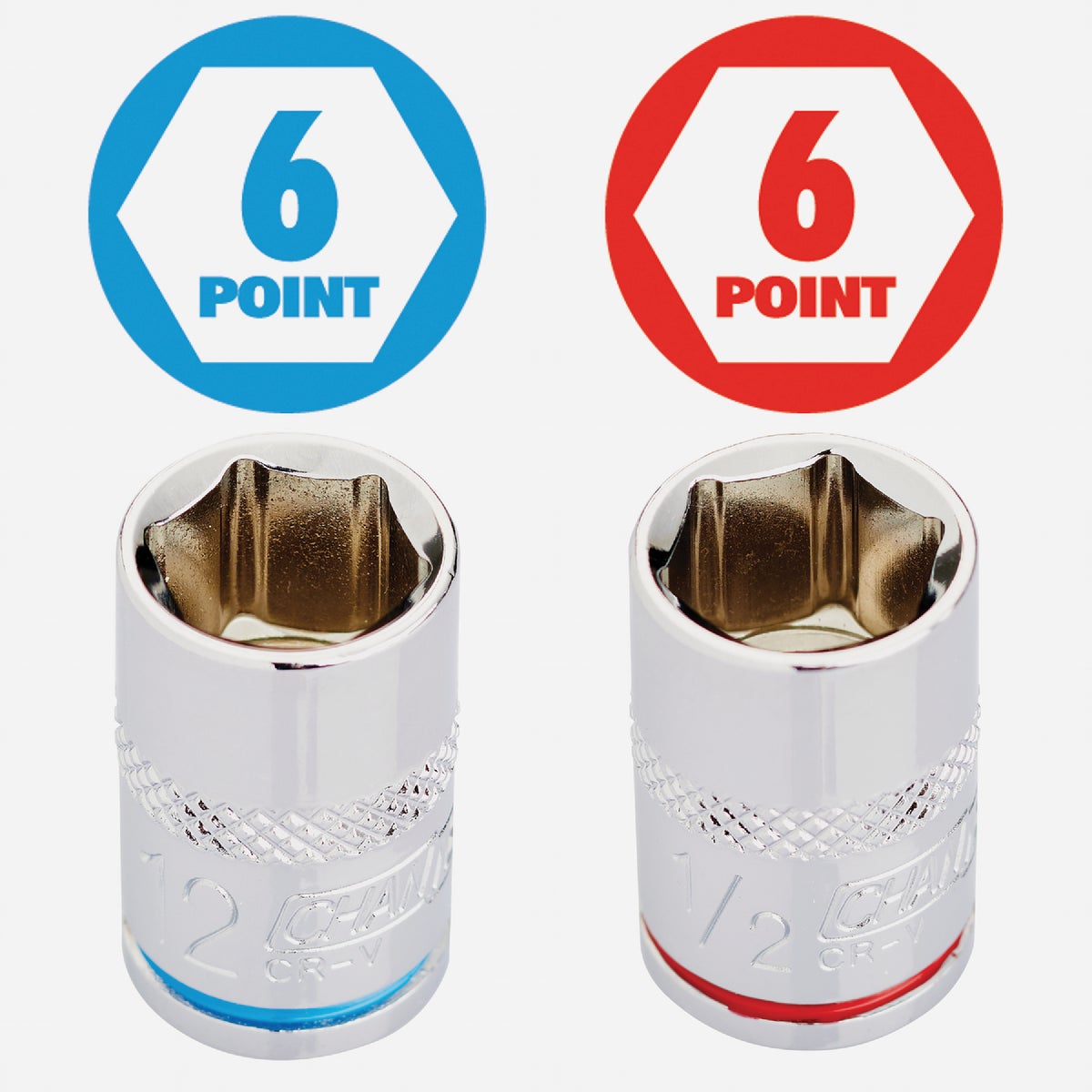 Channellock Standard/Metric 1/2 In. Drive 6-Point Shallow Ratchet & Socket Set (20-Piece) Image 2