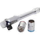 Channellock Standard/Metric 1/2 In. Drive 6-Point Shallow Ratchet & Socket Set (20-Piece) Image 11