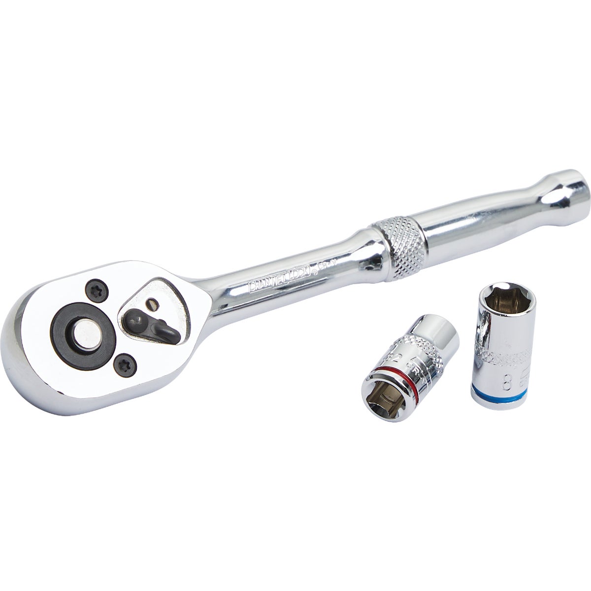 Channellock Standard/Metric 1/4 In. Drive 6-Point Shallow Ratchet & Socket Set (22-Piece) Image 12