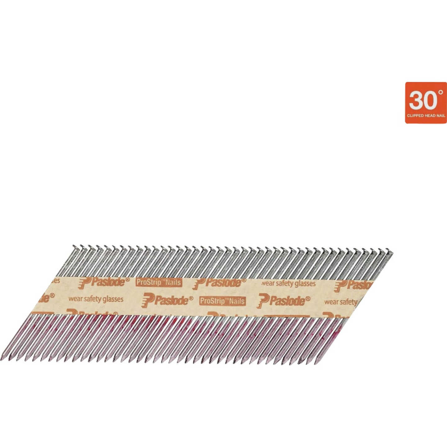 Paslode 3 In. x 0.131 In. 30 Degree Paper Tape Brite Smooth Shank RounDrive Framing Nails (2500 Ct.) Image 1