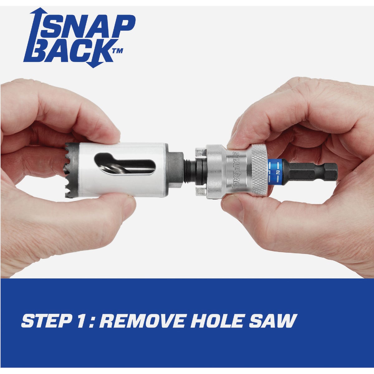 Lenox SNAP-BACK 3/8 In. Hex Shank Quick Change Hole Saw Arbor Fits 9/16 In. to 1-3/16 In. Hole Saws Image 4