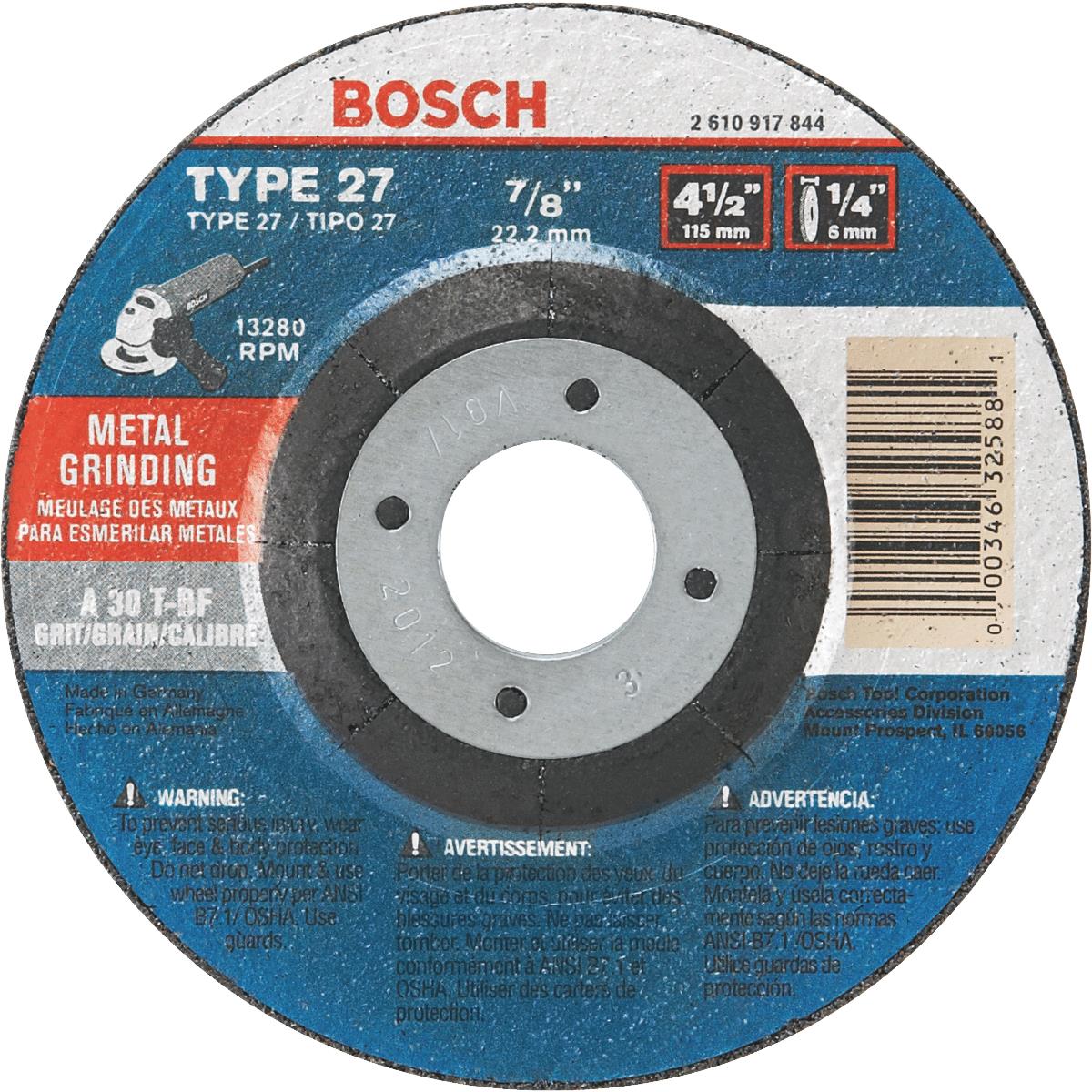4-1/2X1/4X7/8 GRND WHEEL Image 1